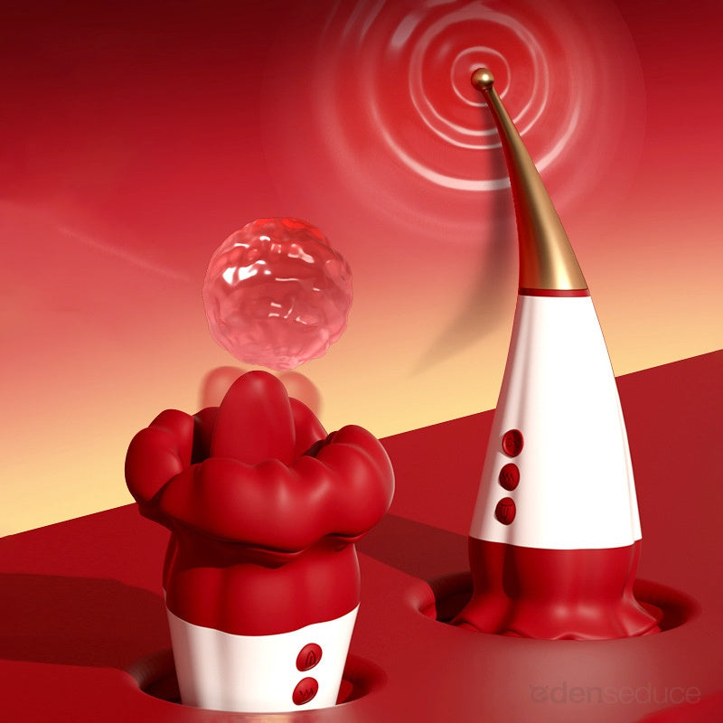 Flaming Red Lips Clit Licker + Pinpoint Vibes