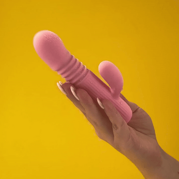 Petite dual thruster Thrusting rabbit vibrator