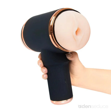 Dual-Opening Vibrating Masturbator – Realistic Pussy & Ass for Ultimate Pleasure