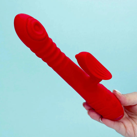 Dual glow Thrusting rabbit vibrator - EdenSeduce