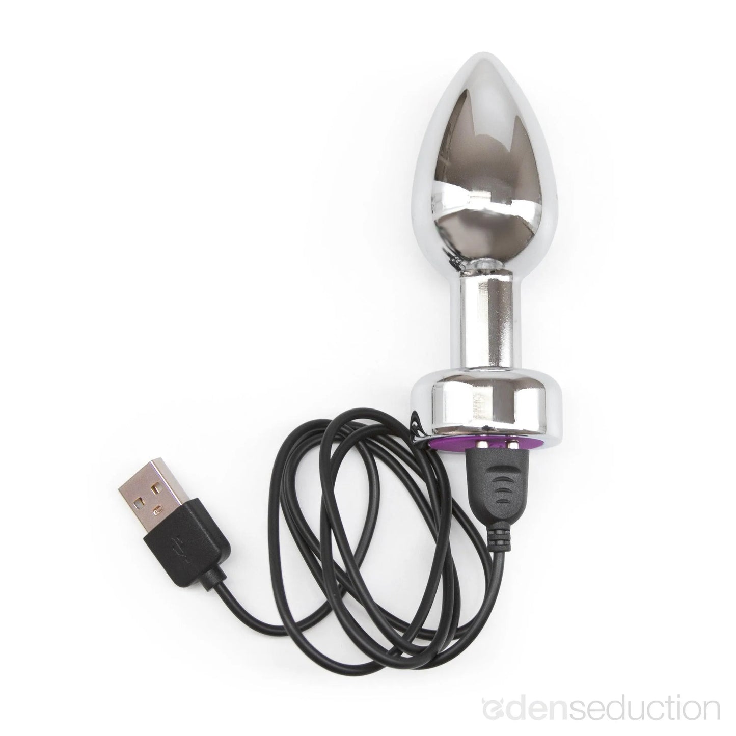 Rechargeable Aluminum Butt Plug – 7 Vibration Patterns & Temperature Play