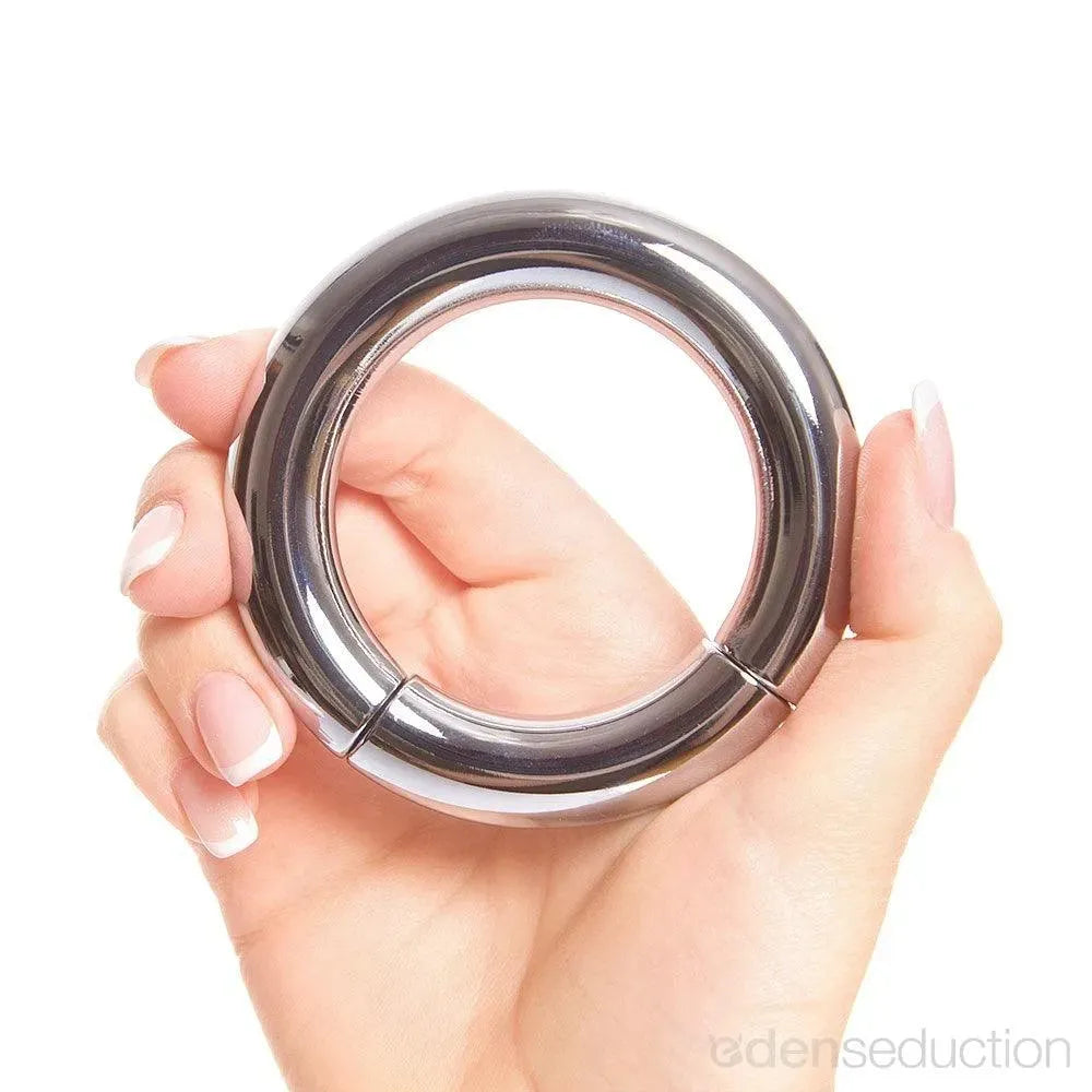 Magnetic donut Metal cock ring - EdenSeduce