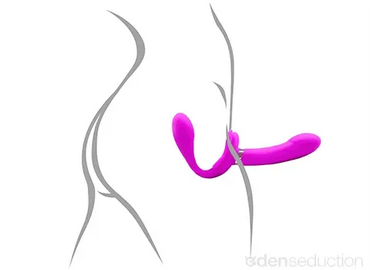 Butterfly share Vibrating strapless strap on - EdenSeduce