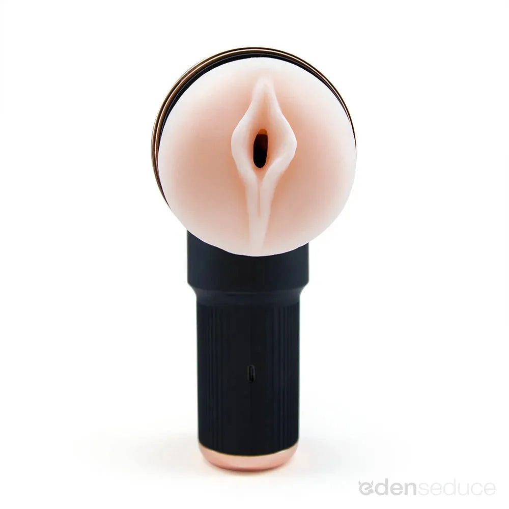 Dual-Opening Vibrating Masturbator – Realistic Pussy & Ass for Ultimate Pleasure