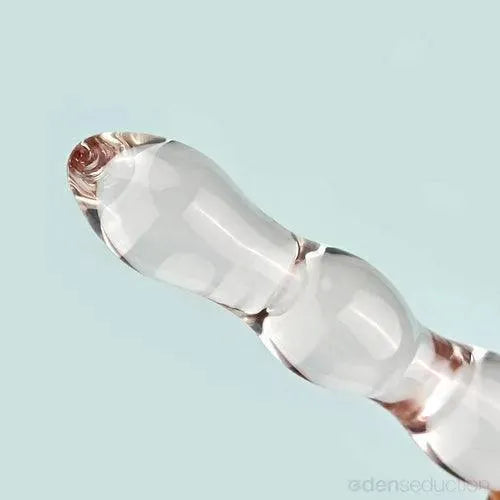 Pink heart glass dildo Glass anal dildo - EdenSeduce
