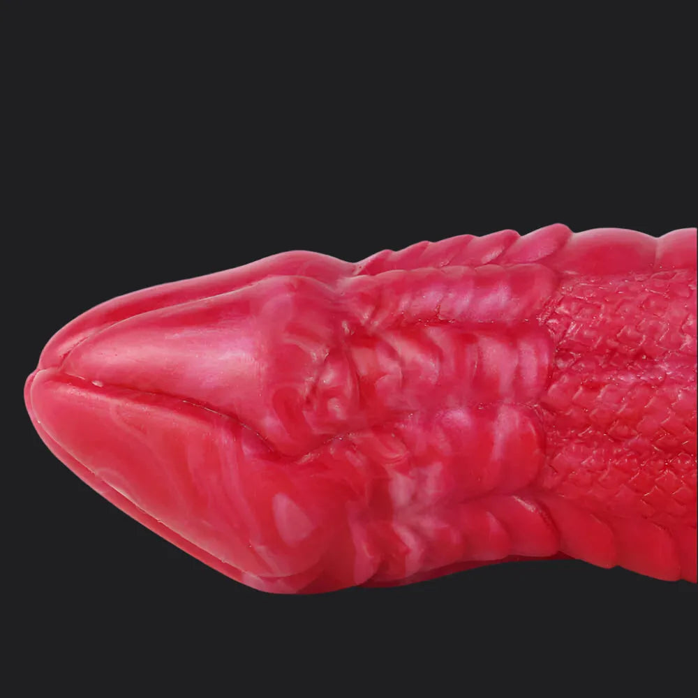 Io Dragon Penis Extender Sleeve - Red