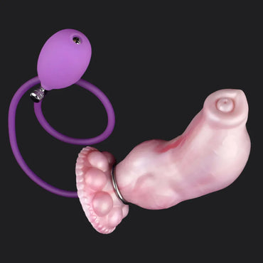 Dog Knot Inflatable Dildo - Bulldog