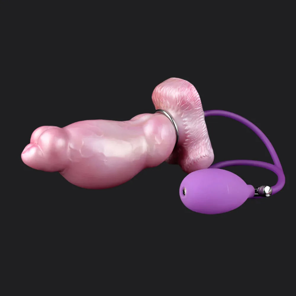 Dog Knot Inflatable Dildo - Shiba