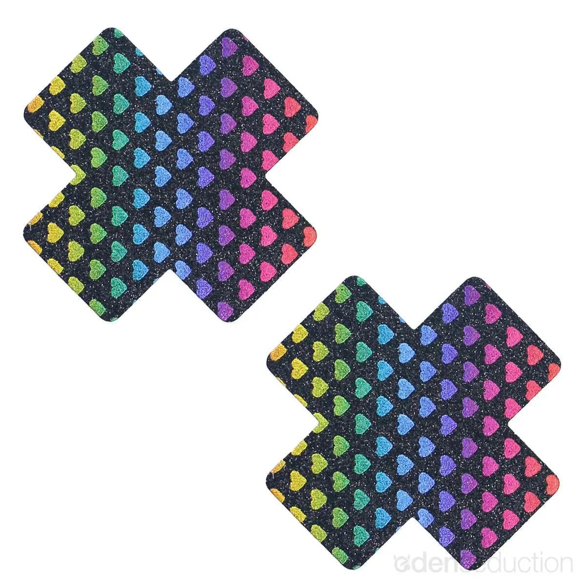 Iridescent Rainbow Nipple Covers - EdenSeduce