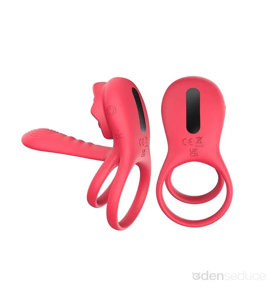 Rechargeable Vibrating Cock Ring – 9 Vibration Modes, G-Spot Pressure