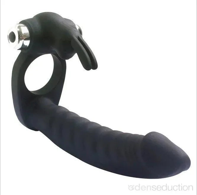 Double penetrator rabbit Double penetration cock ring - EdenSeduce