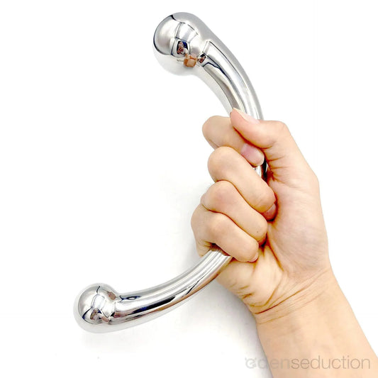 Silver wand Metal dildo - EdenSeduce