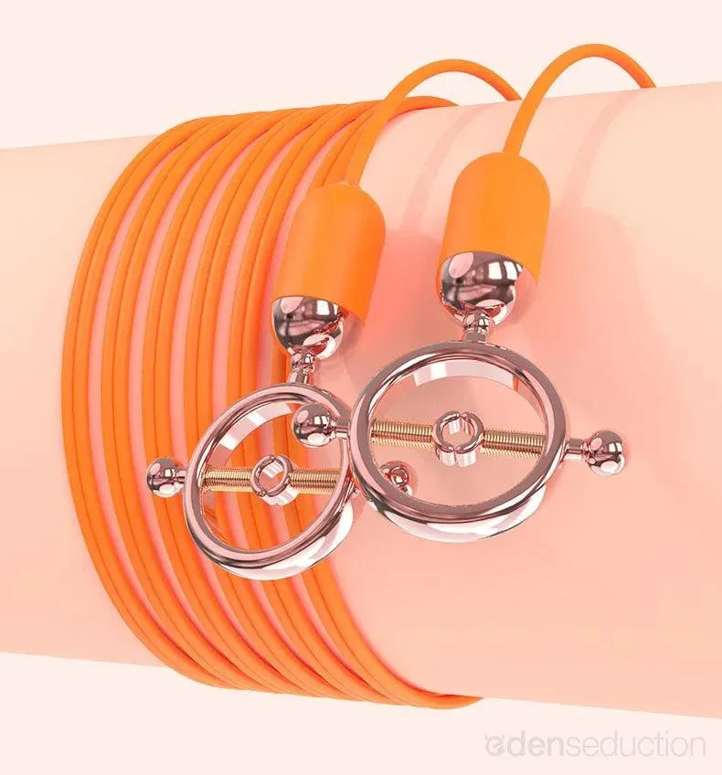 Deluxe vibro nipple clamps Vibrating nipple clamps - EdenSeduce