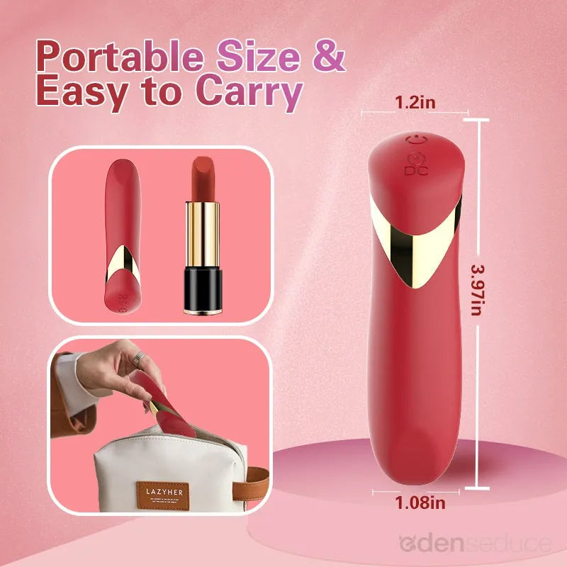Magic Mini Silicone Lipstick Bullet - Powerful Vibrations!