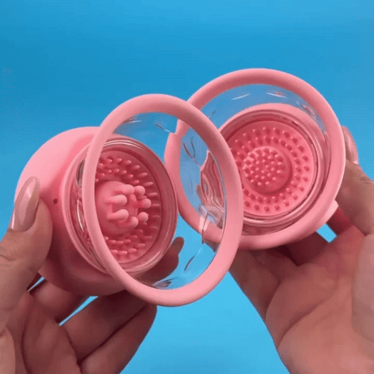 Ta-tas play Vibrating nipple suckers - EdenSeduce