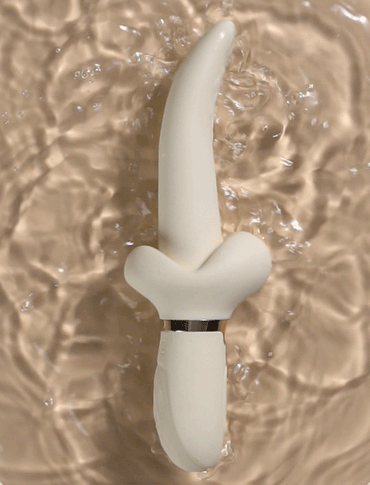 Tongue Tornado Twirling Silicone G-Spot Vibrator - Vibrates and Rotates! - EdenSeduce
