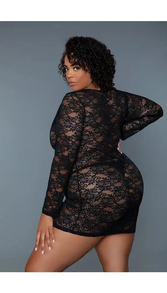 Lynn Sheer Lace Chemise - EdenSeduce