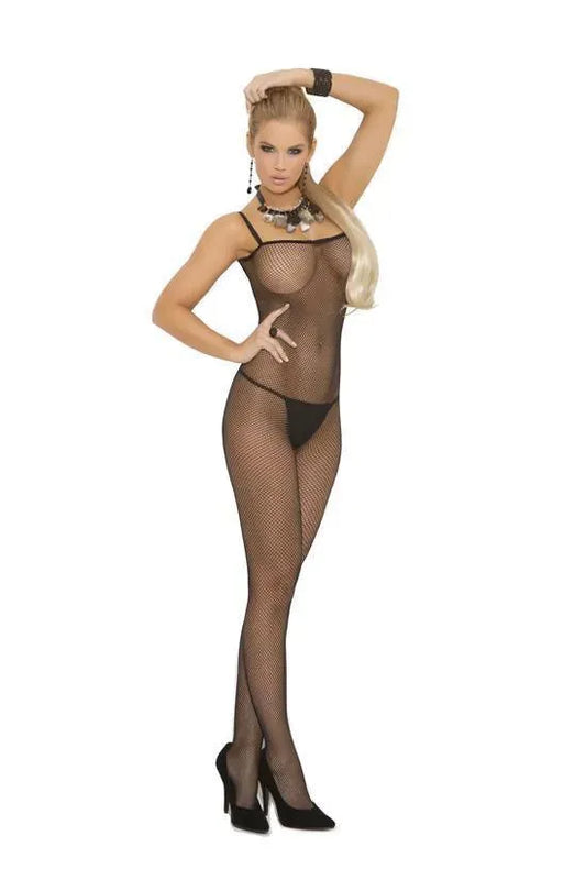 Open Crotch Fishnet Bodystocking - One Size and Queen Available - EdenSeduce