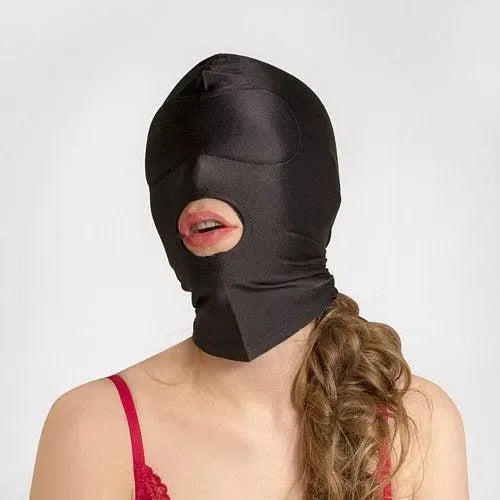 Open mouth spandex hood Fetish hood - EdenSeduce
