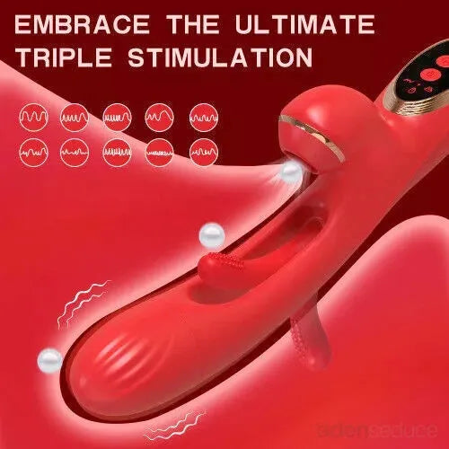 Powerful 3-Motor Rabbit Vibrator – Waterproof & Rechargeable