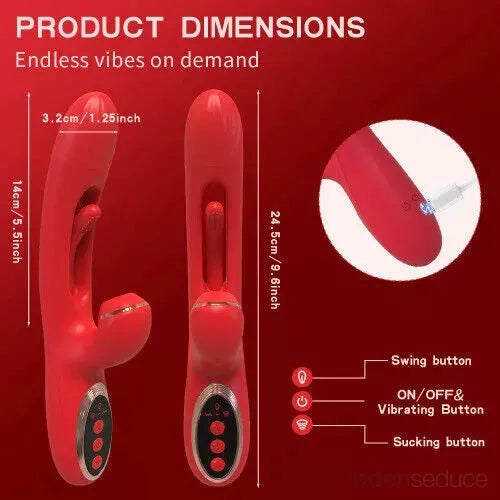 Powerful 3-Motor Rabbit Vibrator – Waterproof & Rechargeable