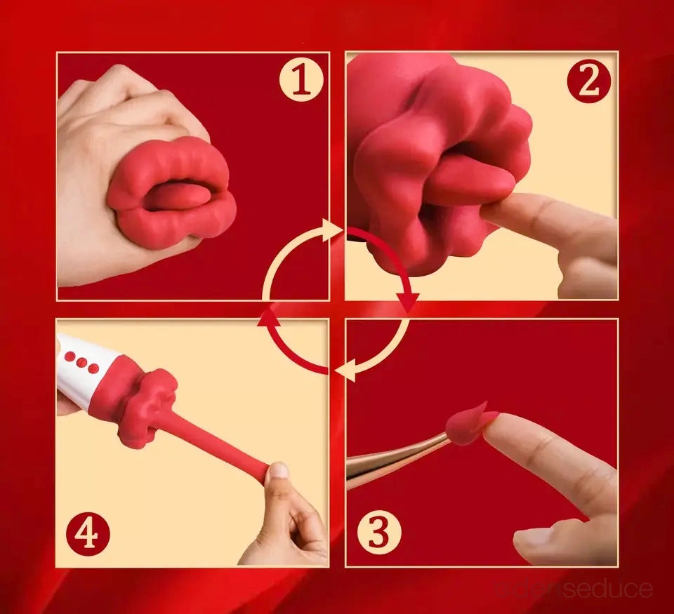 Flaming Red Lips Clit Licker + Pinpoint Vibes