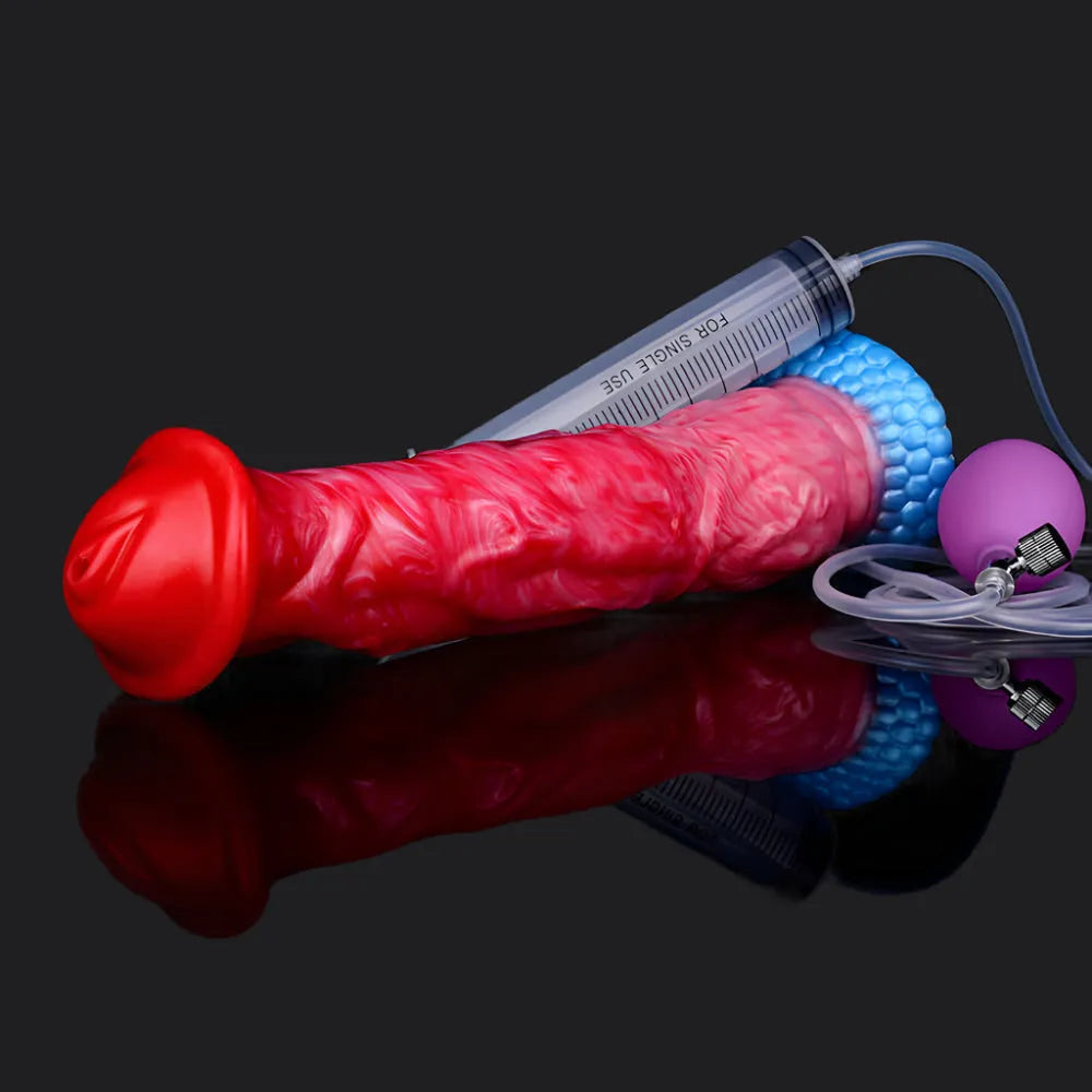 Black Caviar - Ejaculating Inflatable Dildo