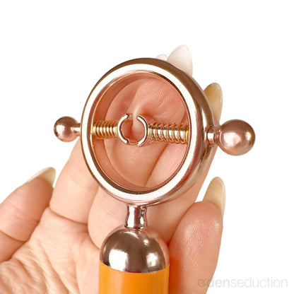 Deluxe vibro nipple clamps Vibrating nipple clamps - EdenSeduce