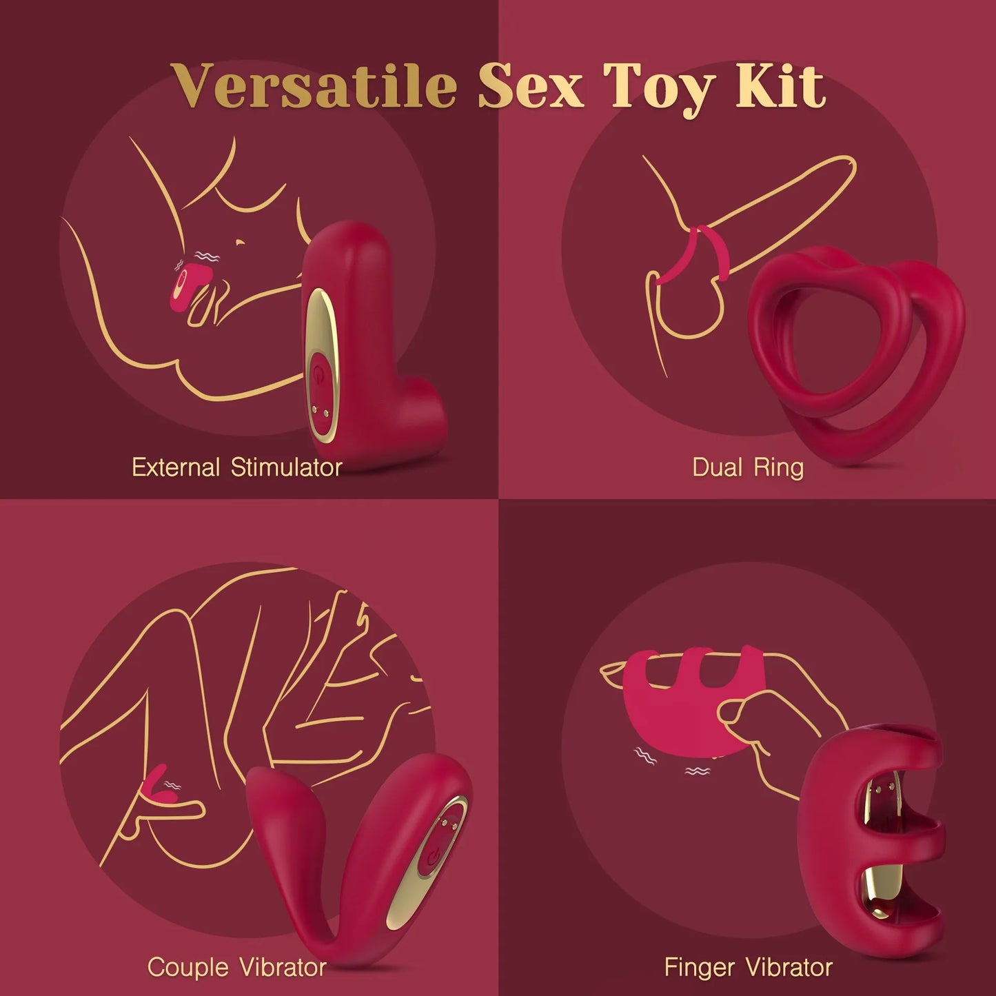 Remote Control Couple Vibrator - Tracy’s Dog Love Kit