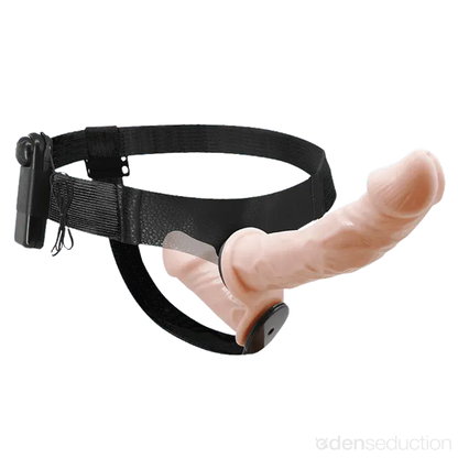Vibrating double thruster Double sided vibrating strap on - EdenSeduce