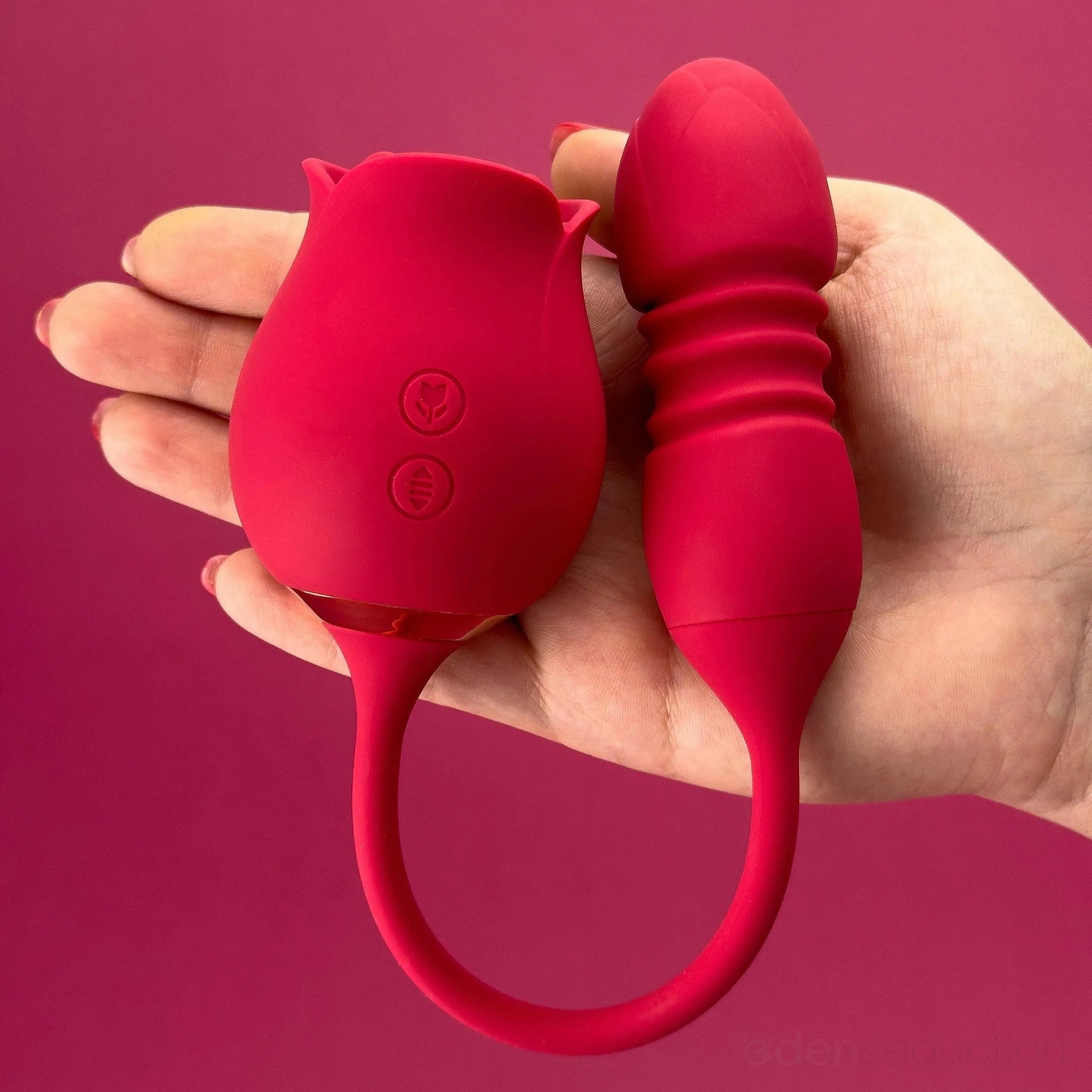 Rosebud thruster Dual rose vibrator EdenSeduce Rosebud thruster Dual rose vibrator EdenSeduce