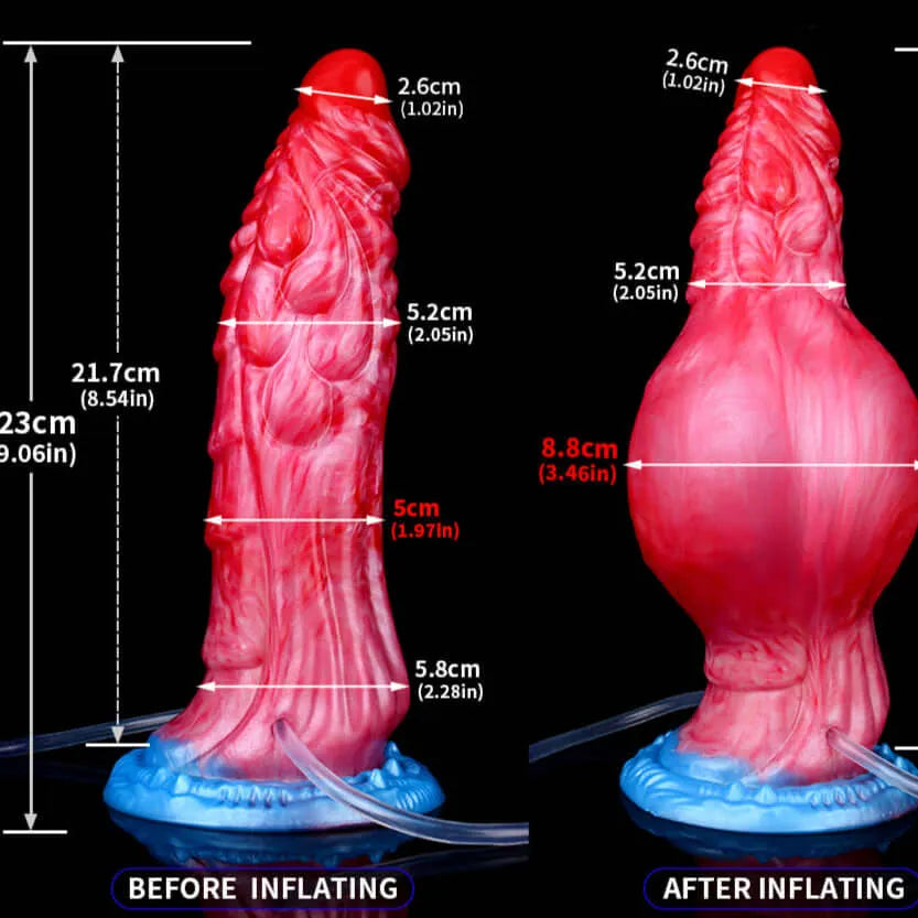 Black Dragon - Ejaculating Inflatable Dildo
