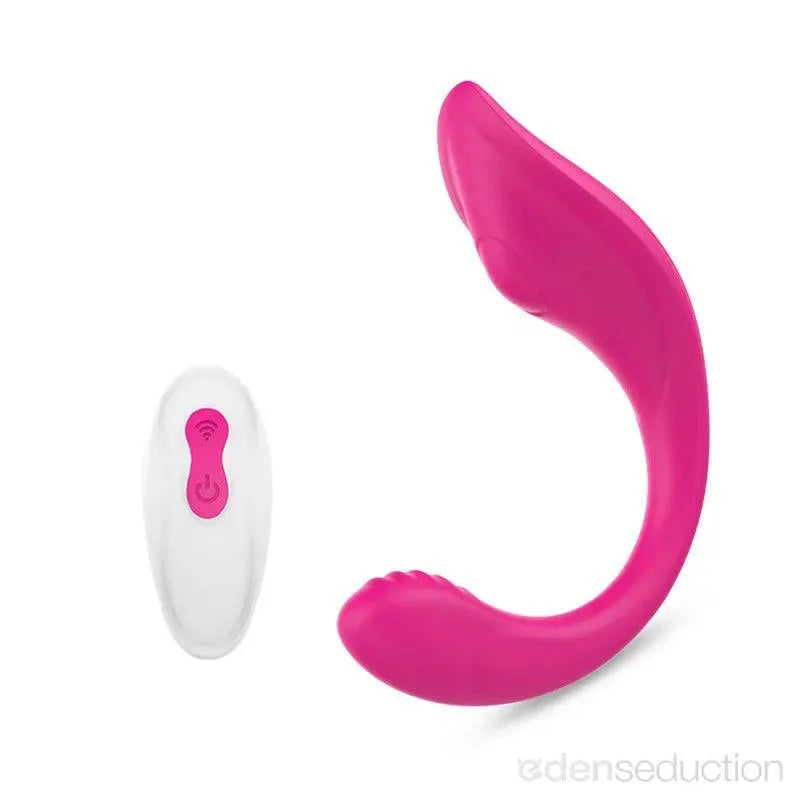 Bon curl C shaped vibrator with remote EdenSeduce Bon curl C shaped vibrator with remote EdenSeduce