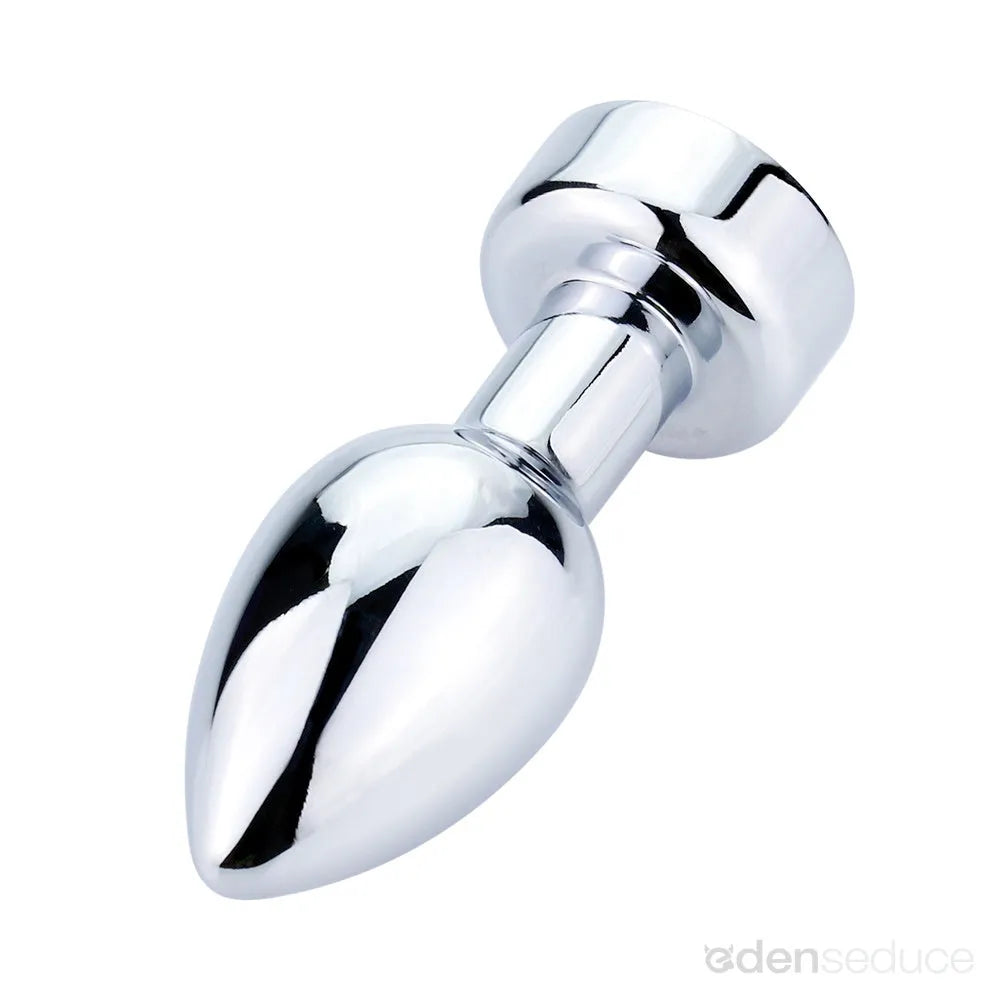 Rechargeable Aluminum Butt Plug – 7 Vibration Patterns & Temperature Play