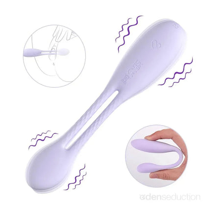 Love flex C shaped vibrator with remote - EdenSeduce