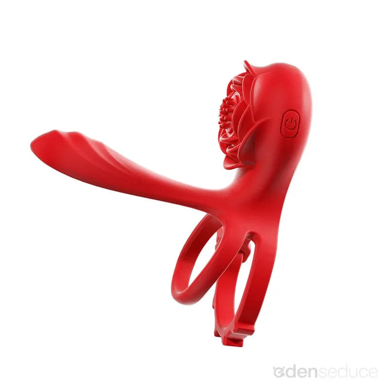 Rechargeable Vibrating Cock Ring – 9 Vibration Modes, G-Spot Pressure