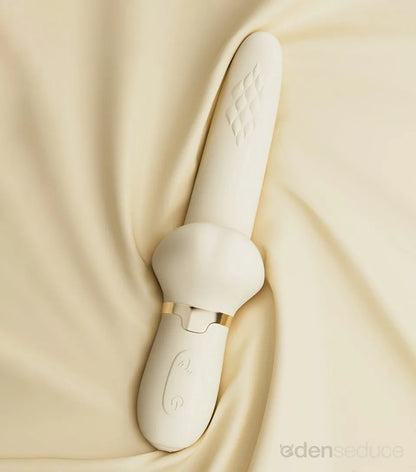 Tongue Tornado Twirling Silicone G-Spot Vibrator - Vibrates and Rotates! - EdenSeduce