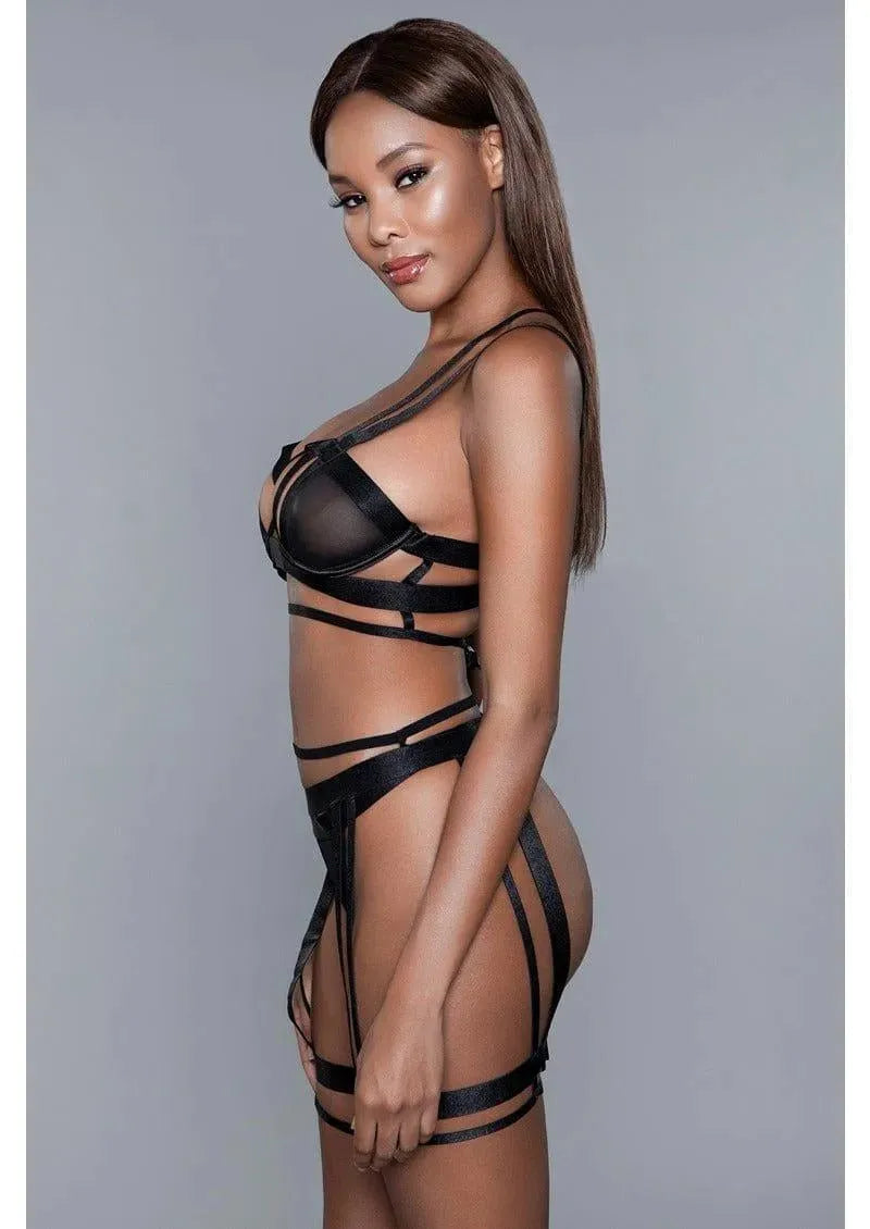 Anastasia Strappy 3 Piece Set - EdenSeduce