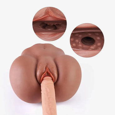 Mariane Realistic Life-Size Buttocks with Textured Tunnels - EdenSeduce