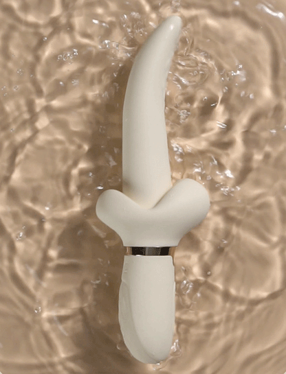 Tongue Tornado Twirling Silicone G-Spot Vibrator - Vibrates and Rotates! - EdenSeduce