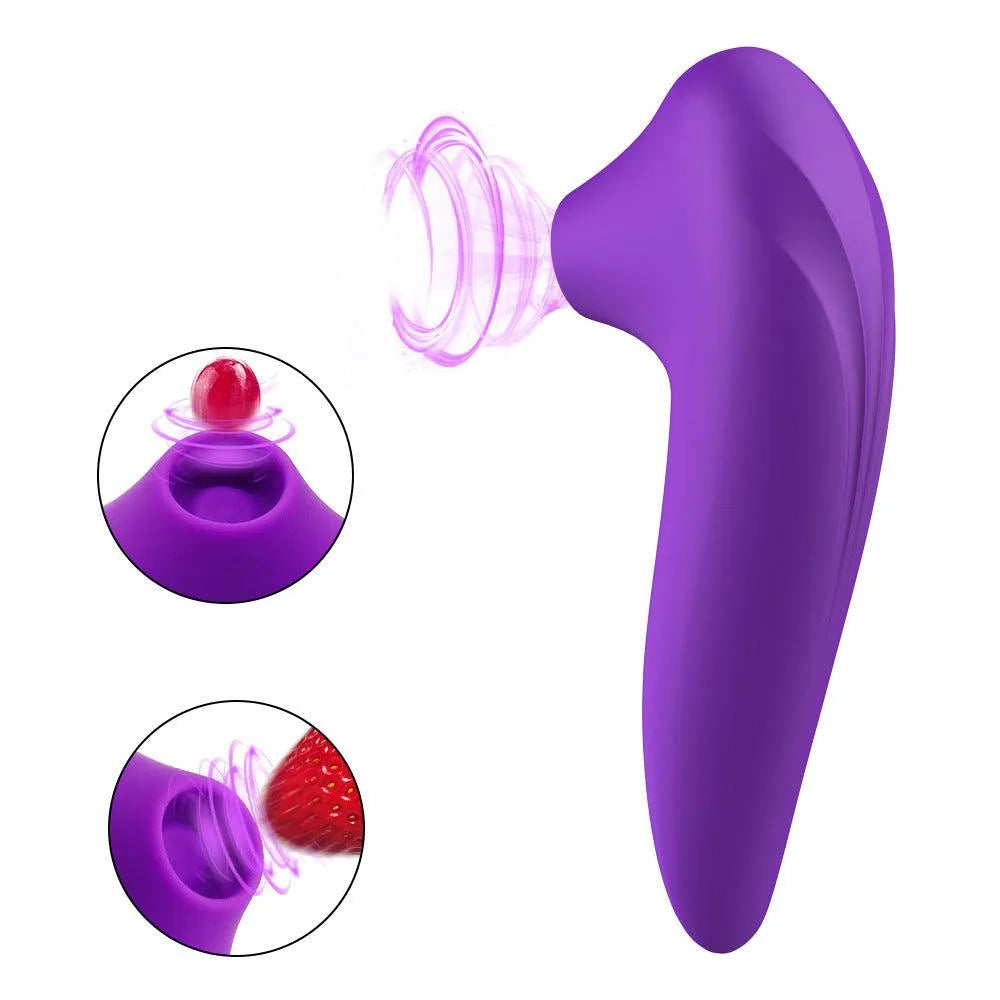 FREE Dolce Silicone Air Pulsating Clit Stimulator in Blue -Only 1 Free Item per Order！ - EdenSeduce