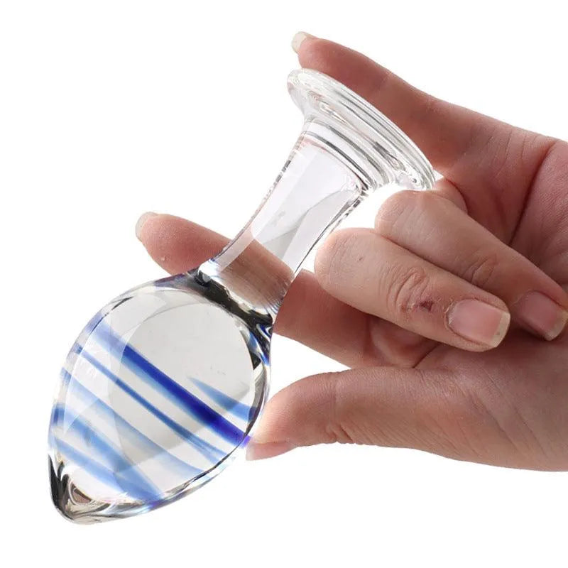 Glass Butt Plug for Temperature Play - EdenSeduce