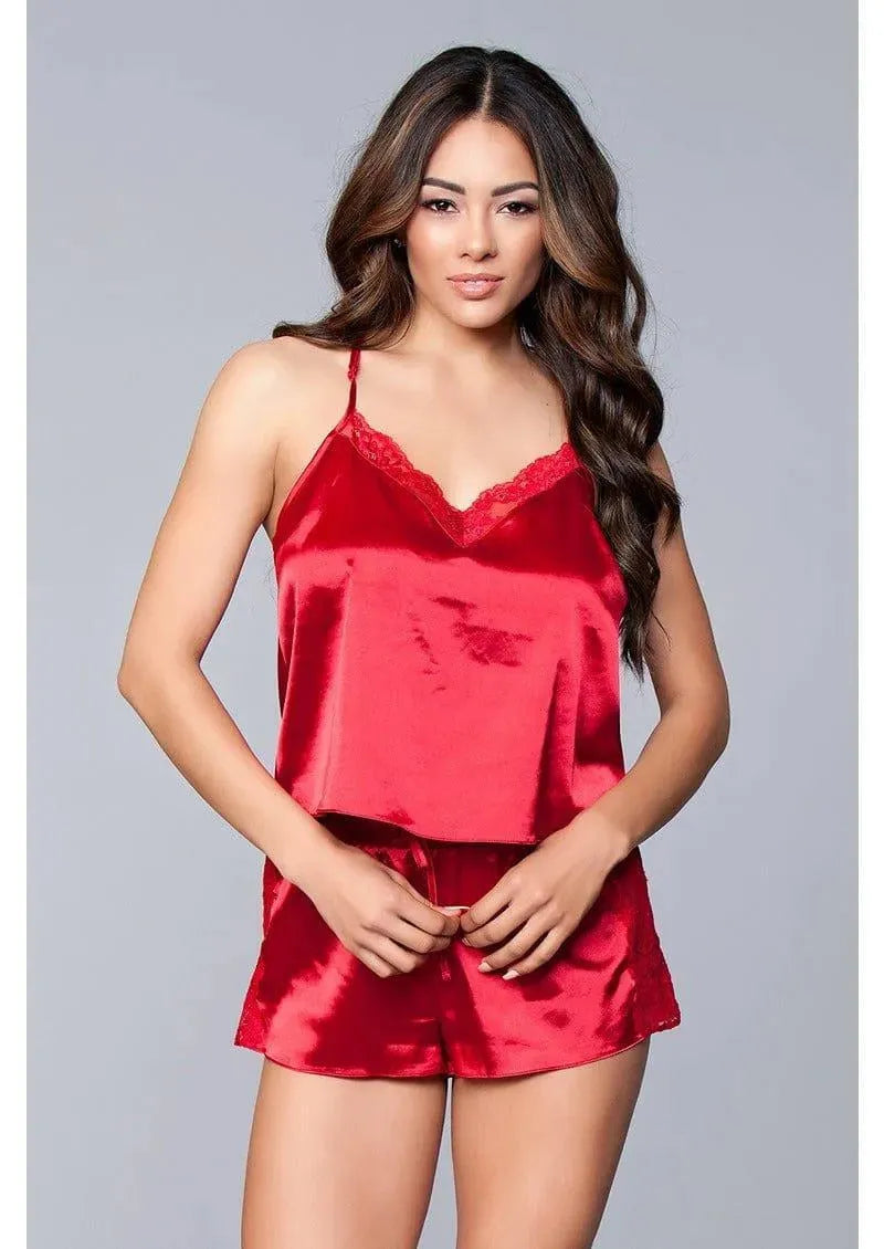 Jasmina Satin Cami & Short Set - EdenSeduce