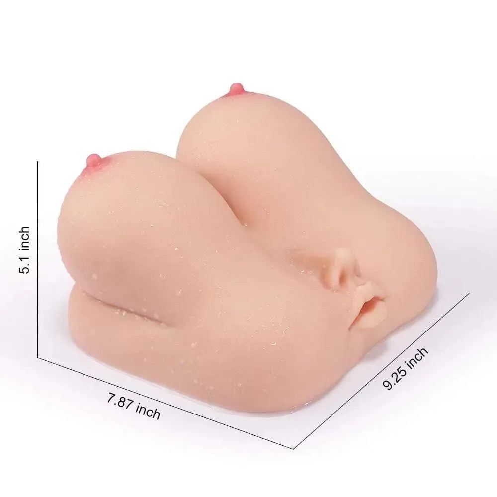 Juicy Breast & Mouth Masturbator with Realistic Suction - EdenSeduce