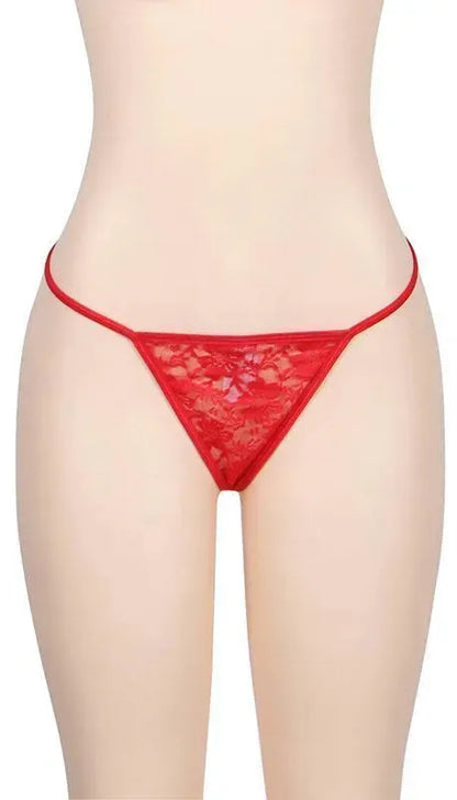 Lace G-String - Three Sizes Available - EdenSeduce