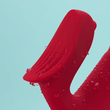Dual glow Thrusting rabbit vibrator