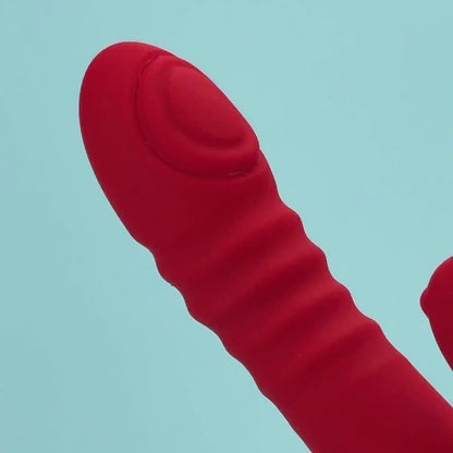 Dual glow Thrusting rabbit vibrator