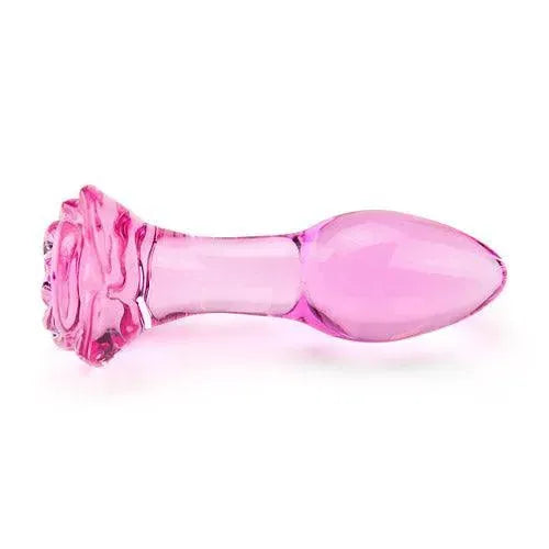 Rose butt plug Glass butt plug - EdenSeduce