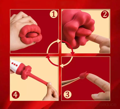 Flaming Red Lips Clit Licker + Pinpoint Vibes